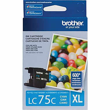 Brother LC75C - Haut Rendement