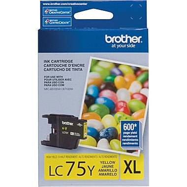 Brother LC75Y - Haut Rendement